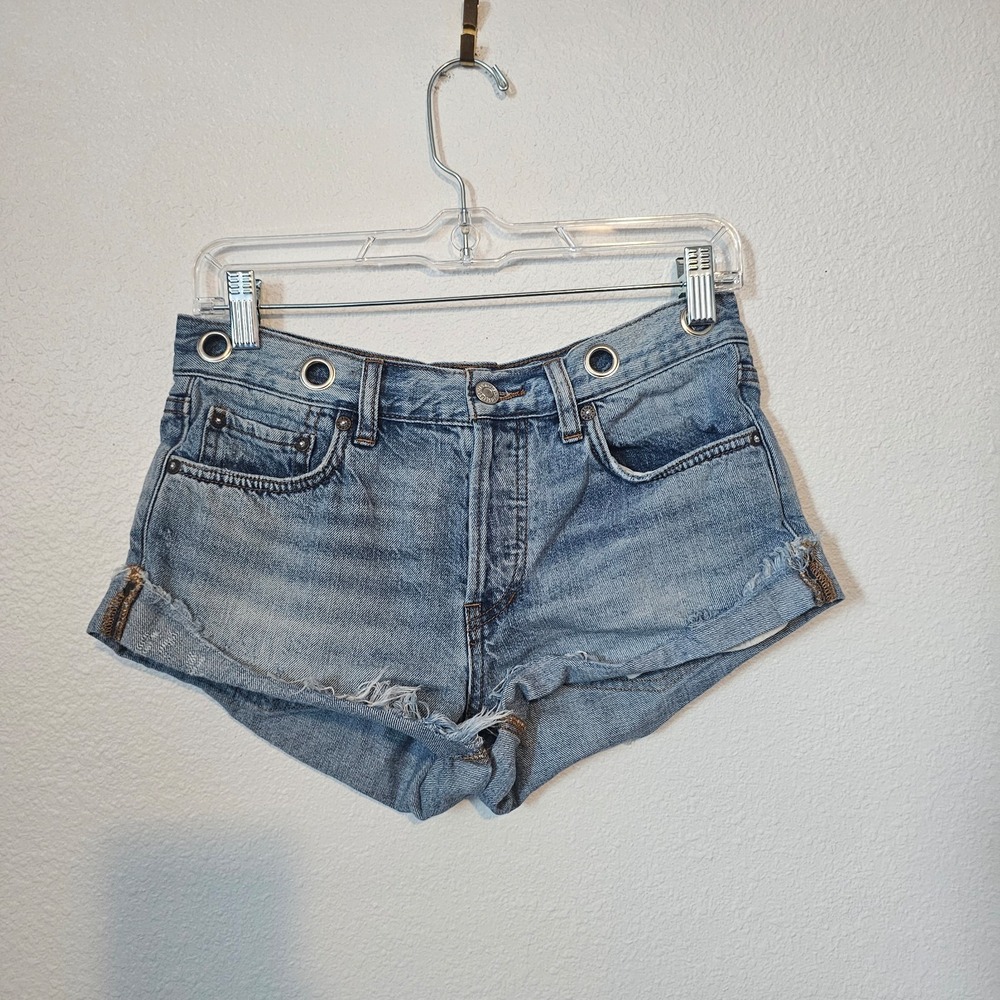 Free People We the Free Denim Cut Off Shorts Women's Size 25‎
